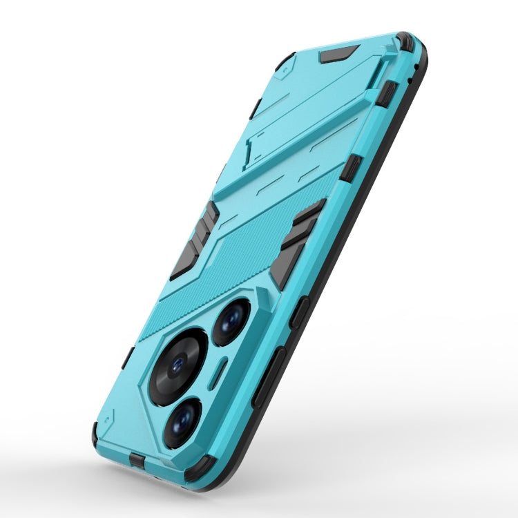 For Huawei Pura 70 Pro / 70 Pro+ Punk Armor 2 in 1 PC + TPU Phone Case with Holder(Blue) - Huawei Cases by PMC TechLife | Online Shopping South Africa | PMC TechLife | Buy Now Pay Later Mobicred