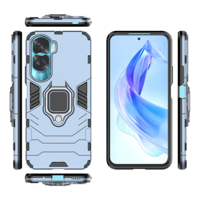 For Honor 90 Lite / X50i 5G Magnetic Ring Holder PC + TPU Phone Case(Navy Blue) - Honor Cases by PMC TechLife | Online Shopping South Africa | PMC TechLife
