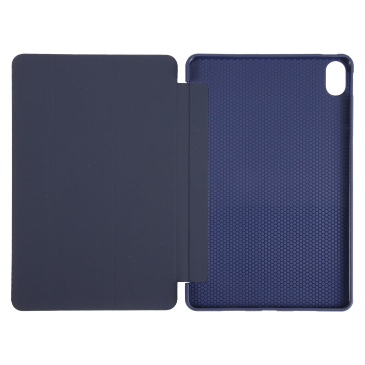 For Huawei MatePad 11 2023 GEBEI 3-folding Holder Shockproof Flip Leather Tablet Case(Dark Blue) - free shipping - PMc TechLife - Order now!