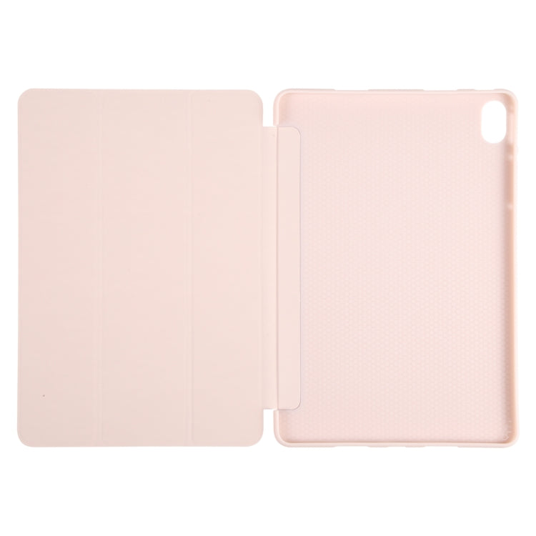 For Huawei MatePad Air 11.5 GEBEI 3-folding Holder Shockproof Flip Leather Tablet Case(Pink) - free shipping - PMc TechLife - Order now!
