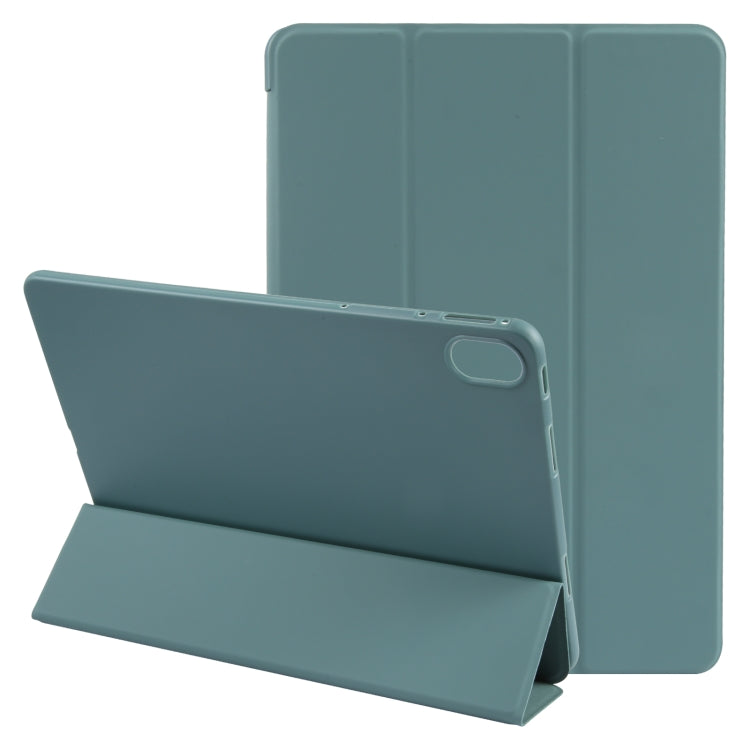 For Huawei MatePad Air 11.5 GEBEI 3-folding Holder Shockproof Flip Leather Tablet Case(Dark Green) - free shipping - PMc TechLife - Order now!