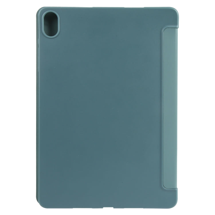 For Huawei MatePad Air 11.5 GEBEI 3-folding Holder Shockproof Flip Leather Tablet Case(Dark Green) - free shipping - PMc TechLife - Order now!