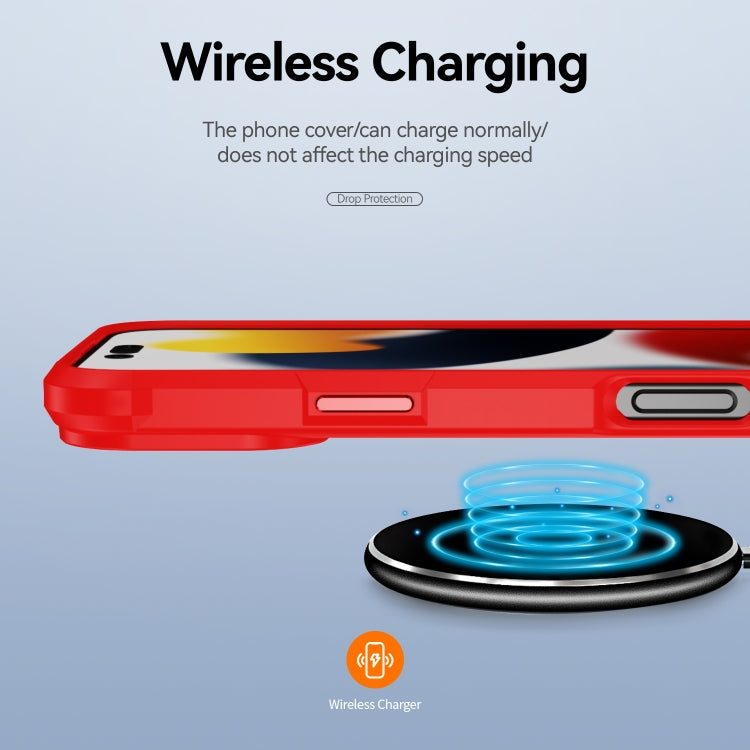 For iPhone 16 Pro TPU + PC Lens Protection Phone Case(Red) - iPhone 16 Pro Cases by PMC TechLife | Online Shopping South Africa | PMC TechLife | Buy Now Pay Later Mobicred