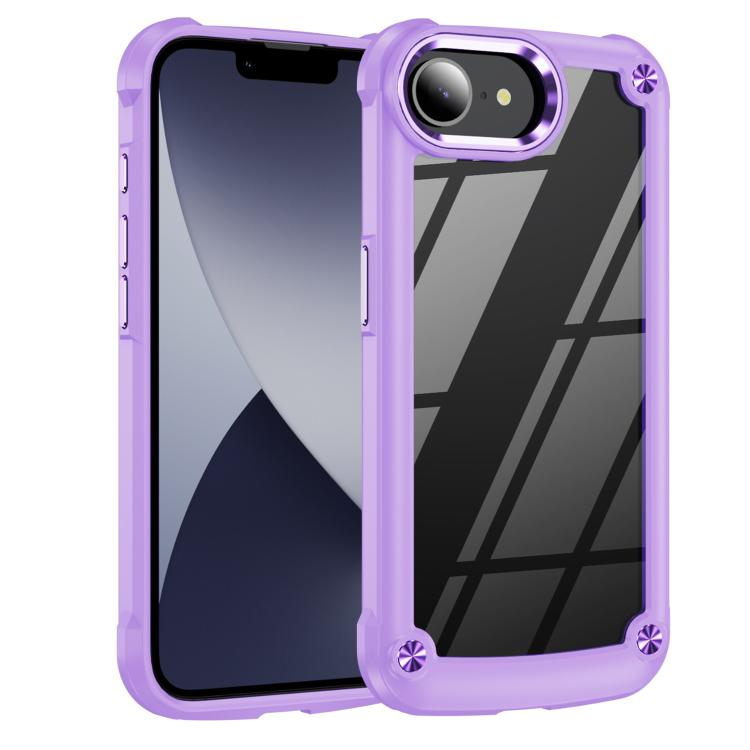 For iPhone 16e TPU + PC Lens Protection Phone Case(Purple) - free shipping - PMC TechLife - Order now!