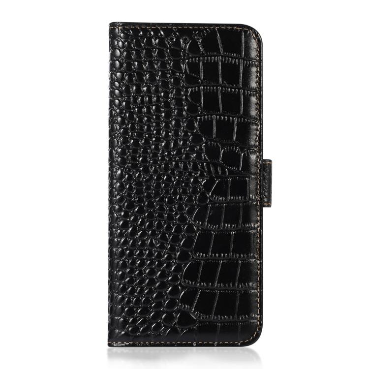 For iPhone 17 Air Crocodile Top Layer Cowhide Leather Phone Case(Black) - free shipping - PMc TechLife - Order now!