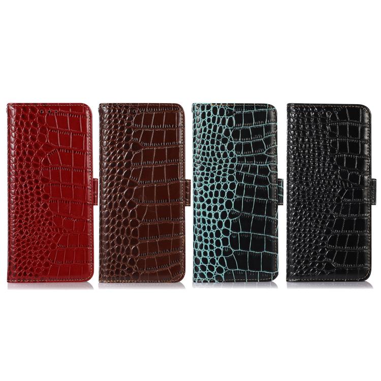 For iPhone 17 Pro Max Crocodile Top Layer Cowhide Leather Phone Case(Green) - free shipping - PMc TechLife - Order now!