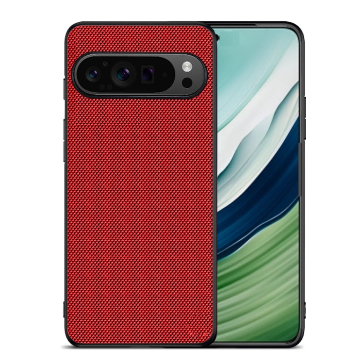 For Google Pixel 9 Nylon Cloth Texture Shockproof PC+TPU Phone Case(Red) - Google Cases by PMC TechLife | Online Shopping South Africa | PMC TechLife | Buy Now Pay Later Mobicred