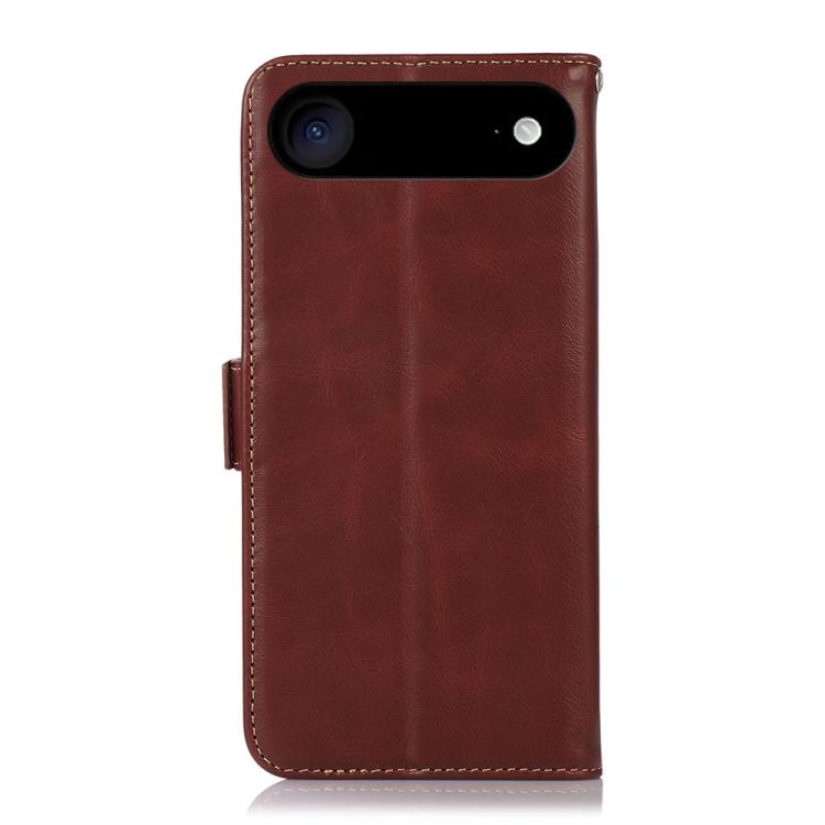 For iPhone 17 Air Crazy Horse Top Layer Cowhide Leather Phone Case(Brown) - free shipping - PMc TechLife - Order now!