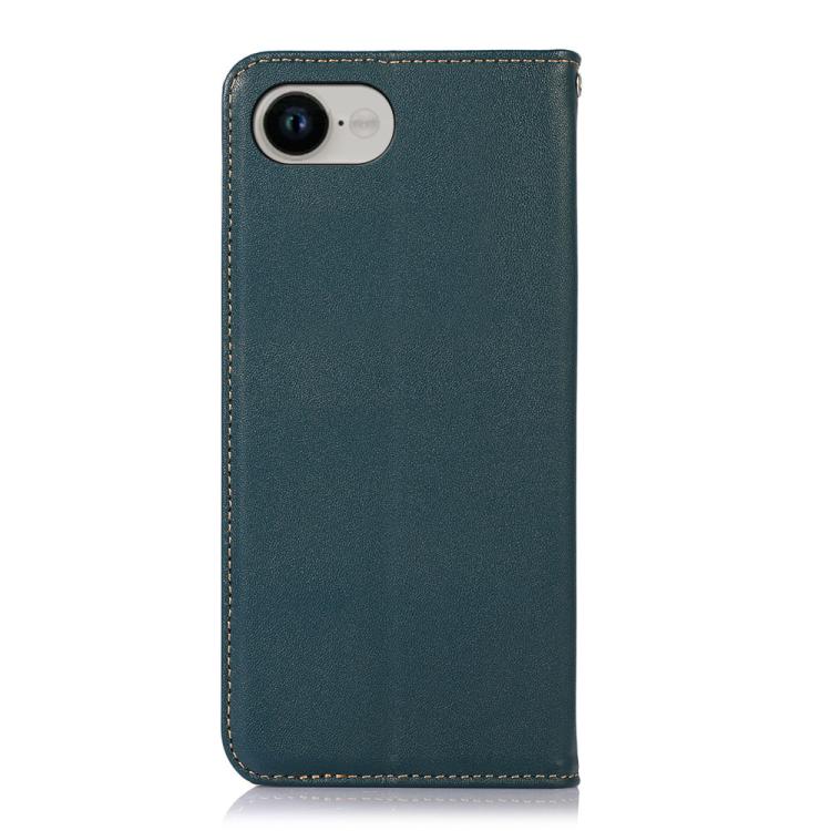 For iPhone 16e KHAZNEH Nappa Top Layer Cowhide Leather Phone Case(Green) - iPhone 16e Cases by PMC TechLife | Online Shopping South Africa | PMC TechLife | Buy Now Pay Later Mobicred