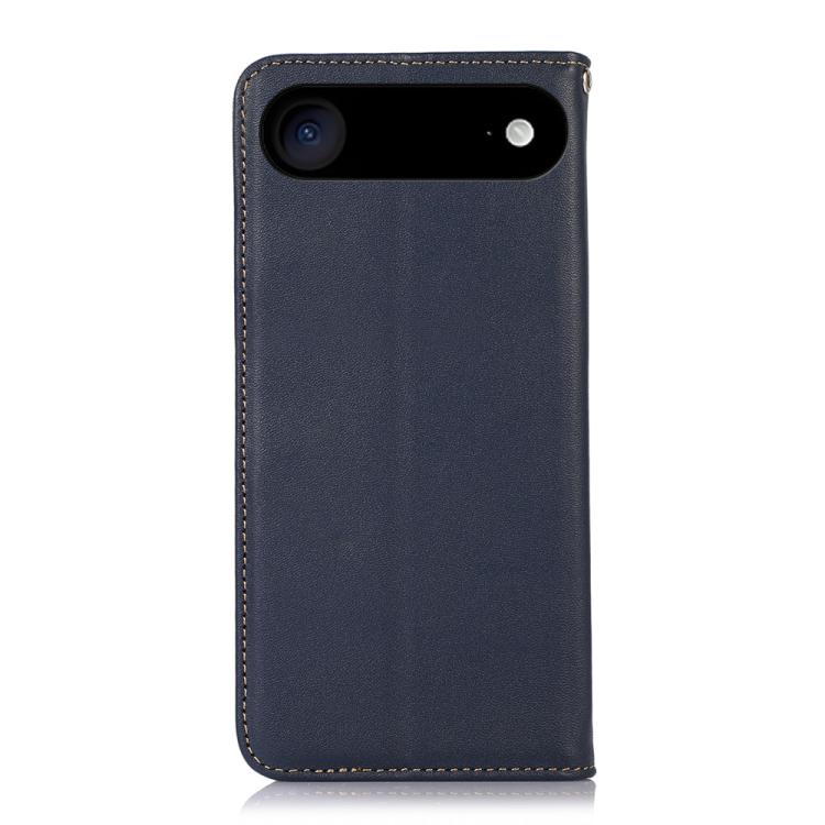 For iPhone 17 Air KHAZNEH Nappa Top Layer Cowhide Leather Phone Case(Blue) - free shipping - PMc TechLife - Order now!