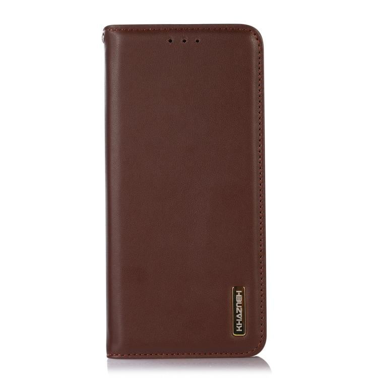 For iPhone 17 Air KHAZNEH Nappa Top Layer Cowhide Leather Phone Case(Brown) - free shipping - PMc TechLife - Order now!