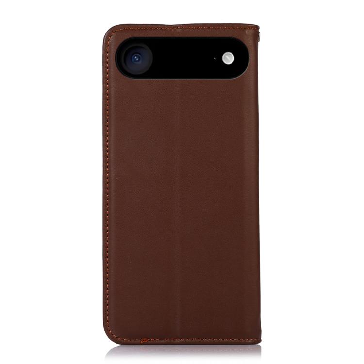 For iPhone 17 Air KHAZNEH Nappa Top Layer Cowhide Leather Phone Case(Brown) - free shipping - PMc TechLife - Order now!