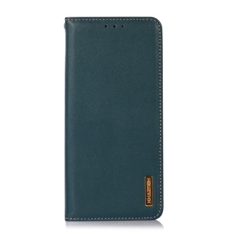 For iPhone 17 Pro Max KHAZNEH Nappa Top Layer Cowhide Leather Phone Case(Green) - free shipping - PMc TechLife - Order now!