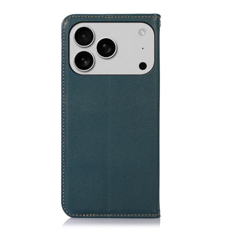 For iPhone 17 Pro Max KHAZNEH Nappa Top Layer Cowhide Leather Phone Case(Green) - free shipping - PMc TechLife - Order now!