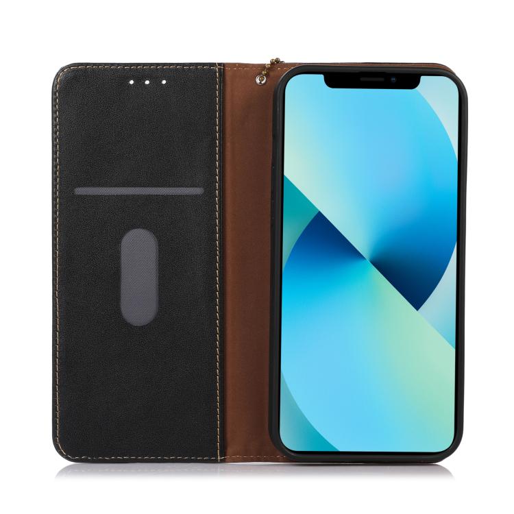 For iPhone 17 Pro Max KHAZNEH Nappa Top Layer Cowhide Leather Phone Case(Black) - free shipping - PMc TechLife - Order now!
