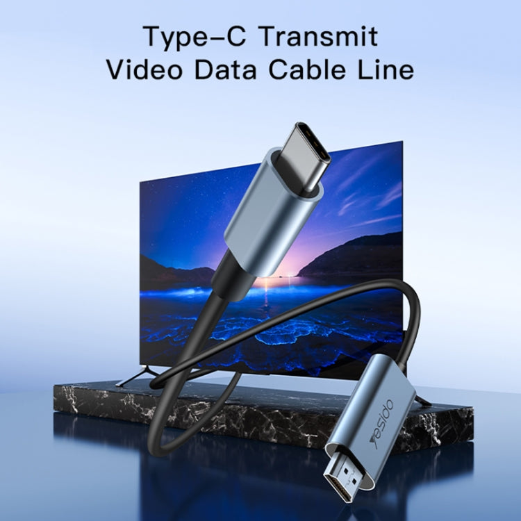 Yesido HM10 USB-C / Type-C to HDMI HD Adapter Cable, Length:2m - free shipping - PMC Jewellery - Order now!