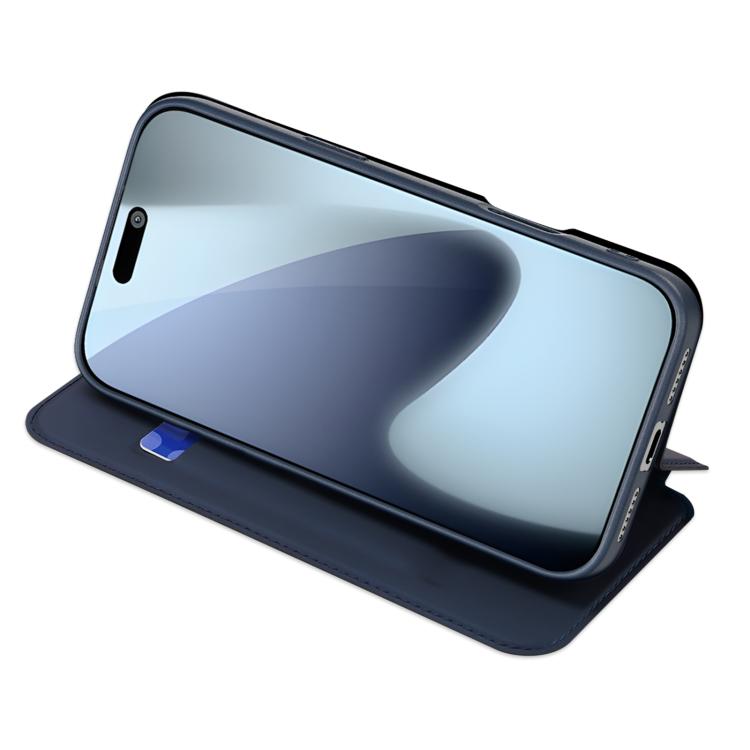 For iPhone 17 Pro Max DUX DUCIS Skin Pro Series Flip Leather Phone Case(Blue) - iPhone 17 Pro Max Cases by DUX DUCIS | Online Shopping South Africa | PMC TechLife | Buy Now Pay Later Mobicred