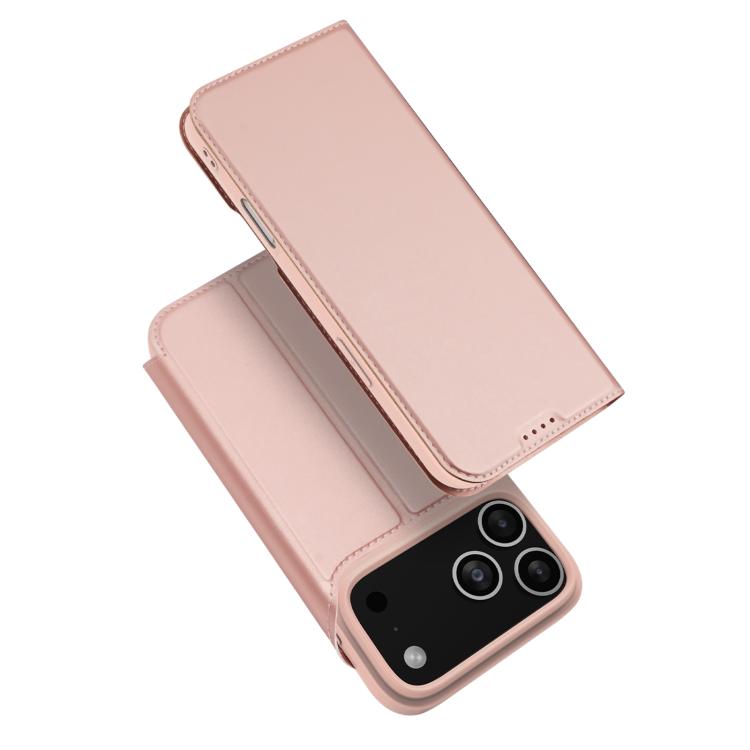 For iPhone 17 Pro Max DUX DUCIS Skin Pro Series Flip Leather Phone Case(Rose Gold) - iPhone 17 Pro Max Cases by DUX DUCIS | Online Shopping South Africa | PMC TechLife | Buy Now Pay Later Mobicred