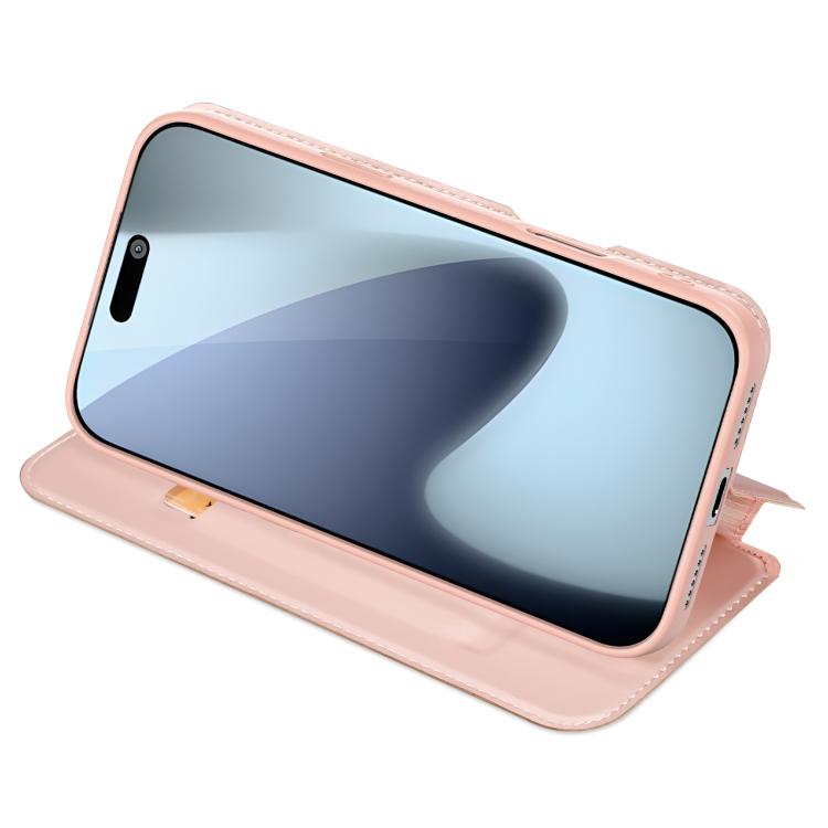 For iPhone 17 Pro DUX DUCIS Skin Pro Series Flip Leather Phone Case(Rose Gold) - free shipping - PMC TechLife - Order now!