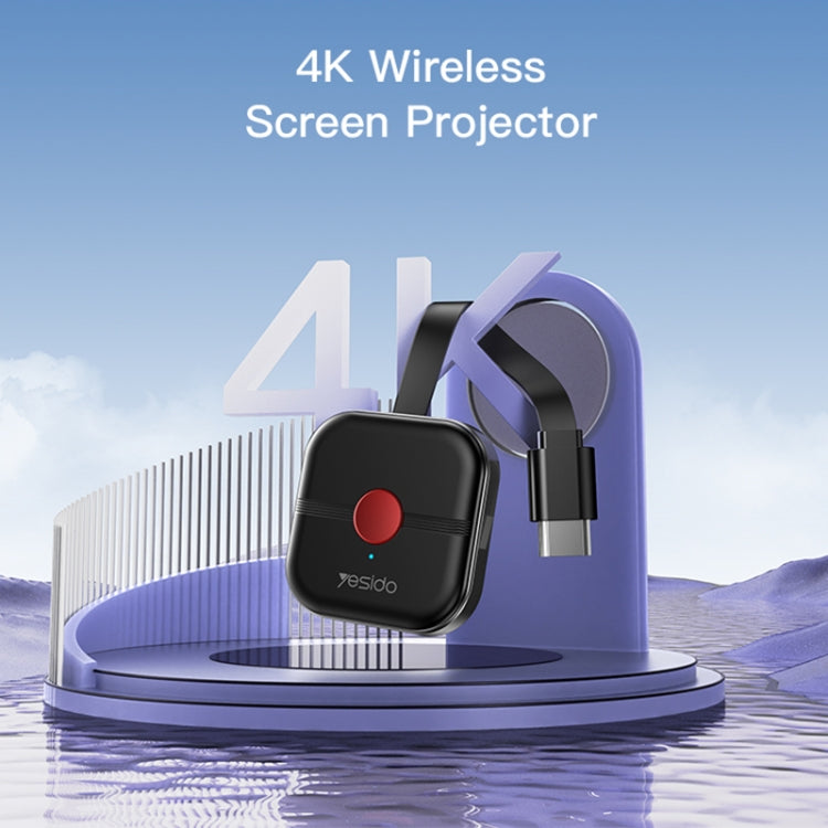 Yesido TV10 HD Wireless Screen Display Receiver, Specification:2.4G+4K(Black) - free shipping - PMC TechLife - Order now!