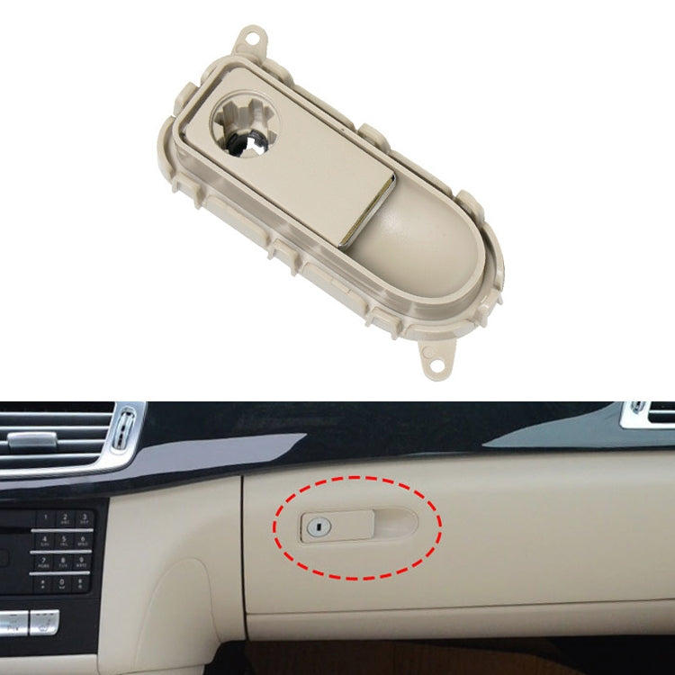 For Mercedes-Benz W218 / CLS300 / 320 / 350 / 400 Car Glove Box Handle Switch 21868000918T63(Mercerized Beige) - Car Switches by PMC TechLife | Online Shopping South Africa | PMC TechLife | Buy Now Pay Later Mobicred
