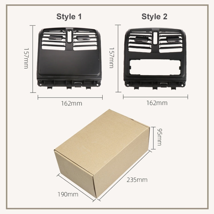 For Mercedes-Benz CLS W218 Car Rear Air Conditioner Air Outlet Panel 21883003547376, Style:Standard Version(Grey) - free shipping - PMC TechLife - Order now!