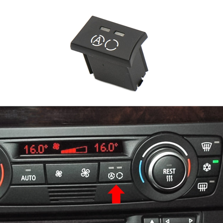 For BMW 1 Series / 3 Series / X1 / X3 Left Driving Car Air Conditioner Panel Switch Button A Key 64119320348-A2 - Car Switches by PMC TechLife | Online Shopping South Africa | PMC TechLife | Buy Now Pay Later Mobicred
