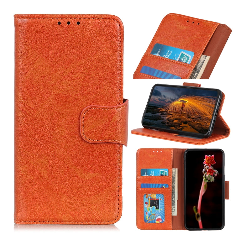 For iPhone 16 Pro Max Nappa Texture Leather Case(Orange) - iPhone 16 Pro Max Cases by PMC TechLife | Online Shopping South Africa | PMC TechLife | Buy Now Pay Later Mobicred