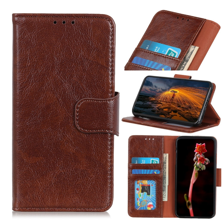 For iPhone 16 Pro Nappa Texture Leather Case(Brown) - iPhone 16 Pro Cases by PMC TechLife | Online Shopping South Africa | PMC TechLife | Buy Now Pay Later Mobicred