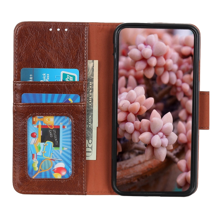 For iPhone 16 Pro Nappa Texture Leather Case(Brown) - iPhone 16 Pro Cases by PMC TechLife | Online Shopping South Africa | PMC TechLife | Buy Now Pay Later Mobicred