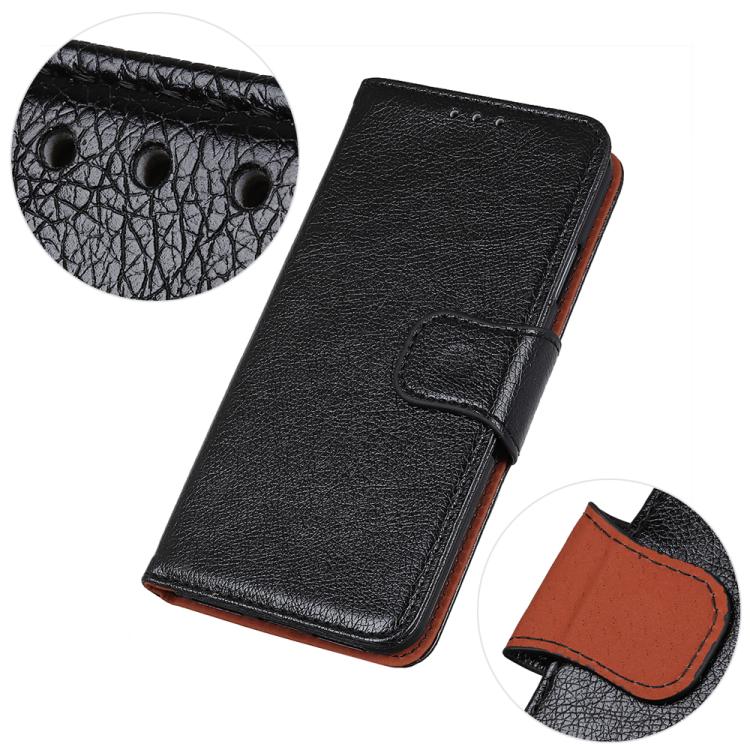 For iPhone 16e Nappa Texture Leather Case(Black) - iPhone 16e Cases by PMC TechLife | Online Shopping South Africa | PMC TechLife | Buy Now Pay Later Mobicred