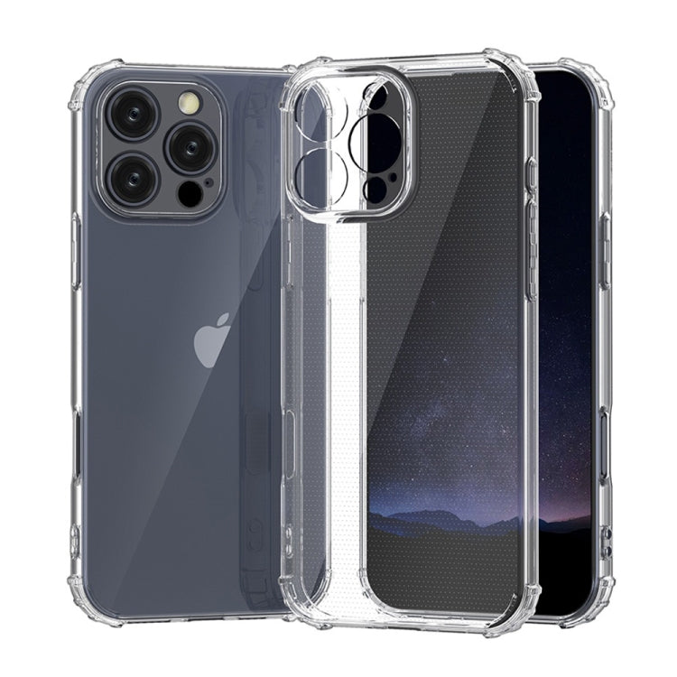 For iPhone 16 Pro Four-Corner Shockproof Clear TPU Phone Case(Transparent) - iPhone 16 Pro Cases by PMC TechLife | Online Shopping South Africa | PMC TechLife | Buy Now Pay Later Mobicred