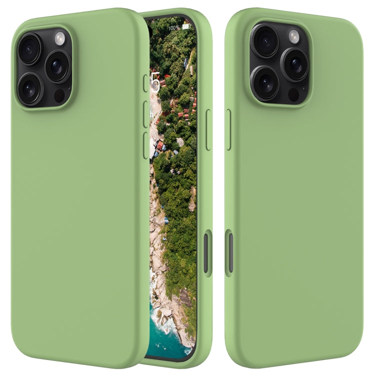 For iPhone 16 Pro Max Solid Color Silicone Phone Case(Mint Green) - More iPhone Cases by PMC TechLife | Online Shopping South Africa | PMC TechLife | Buy Now Pay Later Mobicred