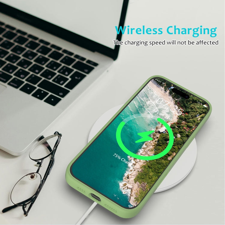 For iPhone 16 Pro Max Solid Color Silicone Phone Case(Mint Green) - More iPhone Cases by PMC TechLife | Online Shopping South Africa | PMC TechLife | Buy Now Pay Later Mobicred