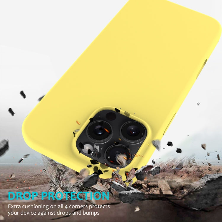 For iPhone 16 Pro Max Solid Color Silicone Phone Case(Lemon Yellow) - More iPhone Cases by PMC TechLife | Online Shopping South Africa | PMC TechLife | Buy Now Pay Later Mobicred