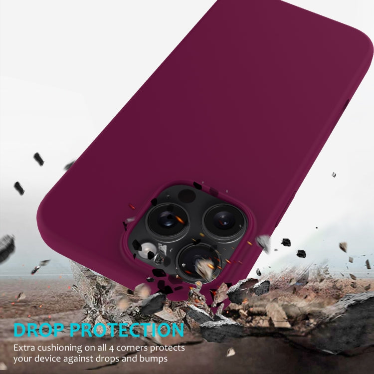 For iPhone 16 Pro Max Solid Color Silicone Phone Case(Violet) - More iPhone Cases by PMC TechLife | Online Shopping South Africa | PMC TechLife | Buy Now Pay Later Mobicred