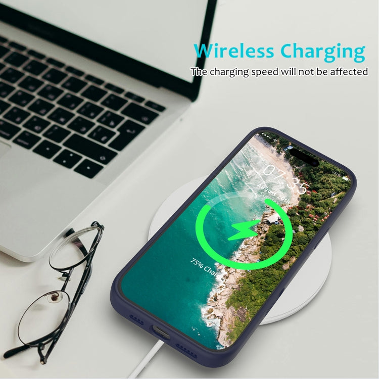 For iPhone 16 Pro Solid Color Silicone Phone Case(Midnight Blue) - More iPhone Cases by PMC TechLife | Online Shopping South Africa | PMC TechLife | Buy Now Pay Later Mobicred