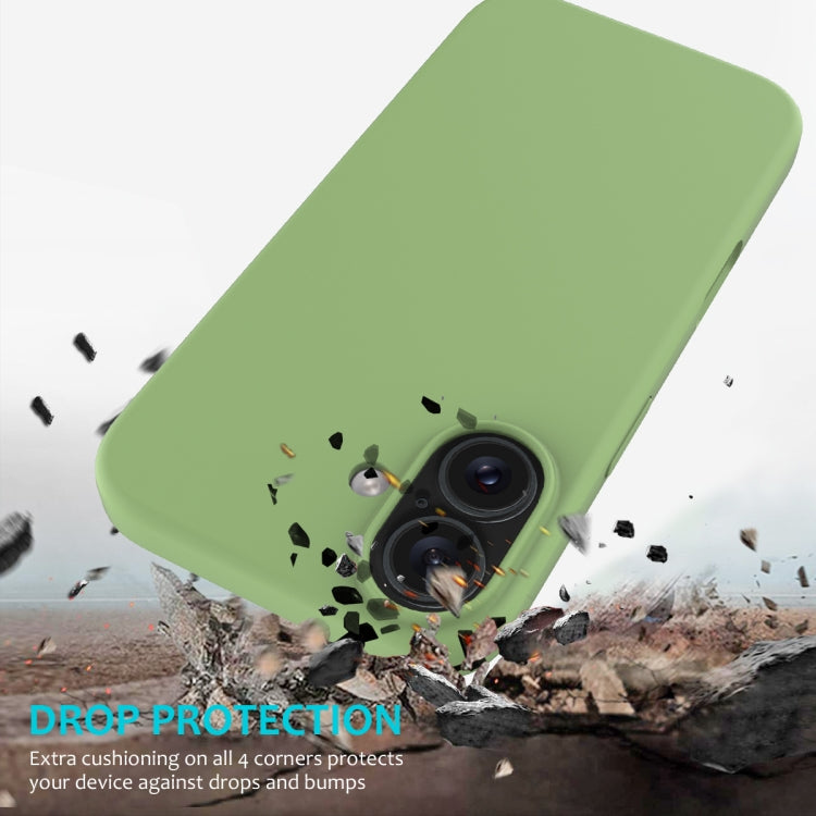 For iPhone 16 Plus Solid Color Silicone Phone Case(Mint Green) - More iPhone Cases by PMC TechLife | Online Shopping South Africa | PMC TechLife | Buy Now Pay Later Mobicred