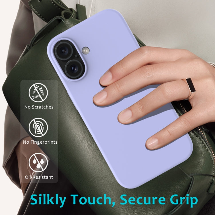 For iPhone 16 Plus Solid Color Silicone Phone Case(Purple) - More iPhone Cases by PMC TechLife | Online Shopping South Africa | PMC TechLife | Buy Now Pay Later Mobicred