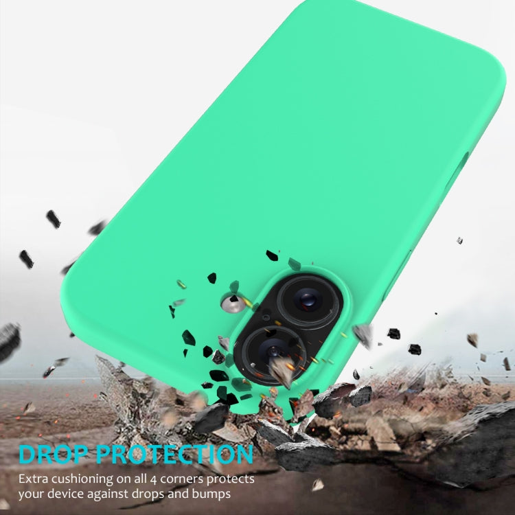 For iPhone 16 Plus Solid Color Silicone Phone Case(Green) - More iPhone Cases by PMC TechLife | Online Shopping South Africa | PMC TechLife | Buy Now Pay Later Mobicred