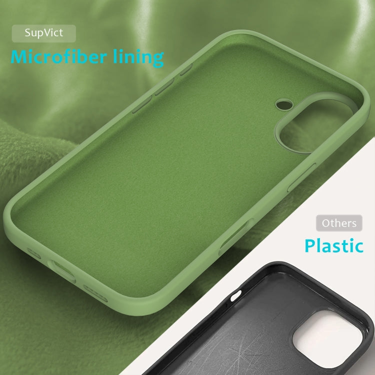 For iPhone 16 Solid Color Silicone Phone Case(Mint Green) - More iPhone Cases by PMC TechLife | Online Shopping South Africa | PMC TechLife | Buy Now Pay Later Mobicred