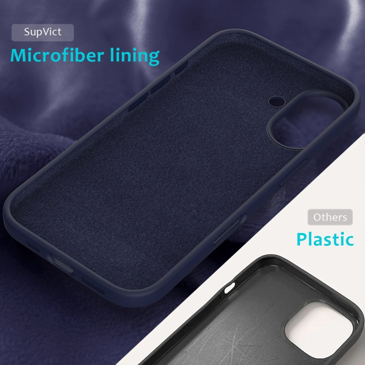 For iPhone 16 Solid Color Silicone Phone Case(Midnight Blue) - More iPhone Cases by PMC TechLife | Online Shopping South Africa | PMC TechLife | Buy Now Pay Later Mobicred