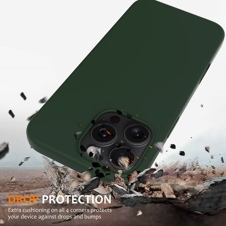 For iPhone 16 Pro Max Shockproof Silicone Magsafe Phone Case(Dark Green) - iPhone 16 Pro Max Cases by PMC TechLife | Online Shopping South Africa | PMC TechLife | Buy Now Pay Later Mobicred