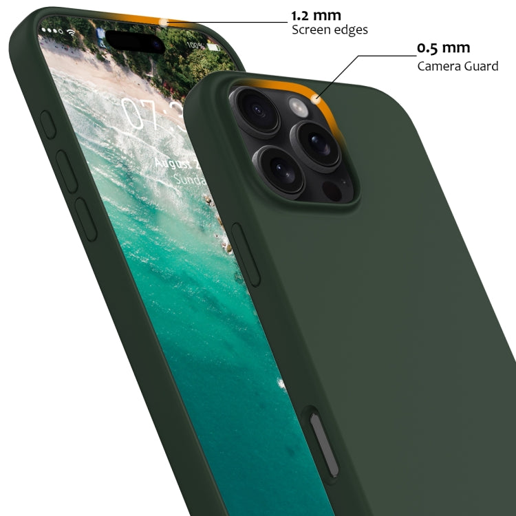 For iPhone 16 Pro Max Shockproof Silicone Magsafe Phone Case(Dark Green) - iPhone 16 Pro Max Cases by PMC TechLife | Online Shopping South Africa | PMC TechLife | Buy Now Pay Later Mobicred