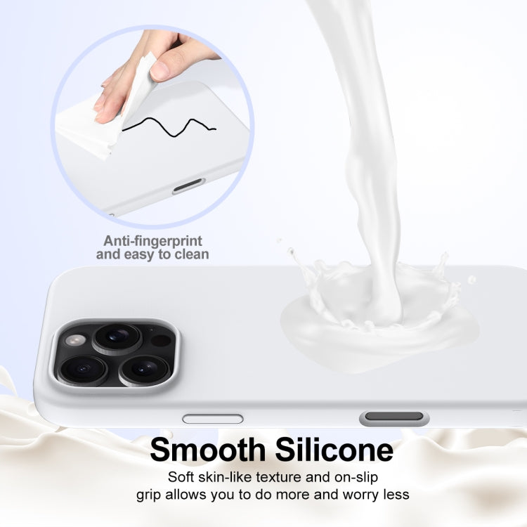 For iPhone 16 Pro Shockproof Silicone Magsafe Phone Case(White) - iPhone 16 Pro Cases by PMC TechLife | Online Shopping South Africa | PMC TechLife | Buy Now Pay Later Mobicred