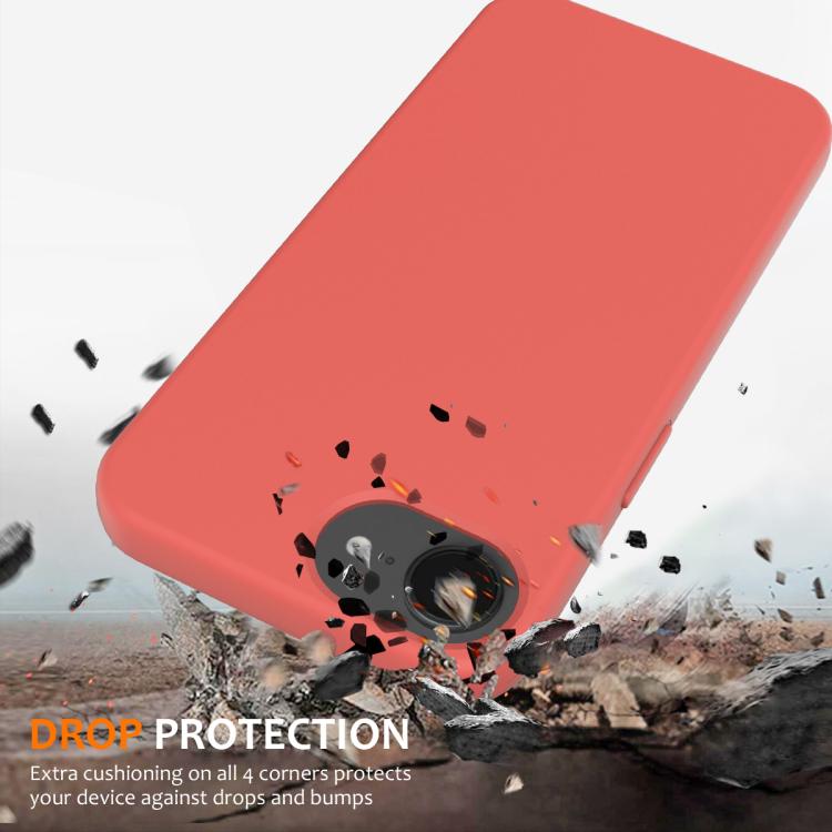 For iPhone 16e Shockproof Silicone Magsafe Phone Case(Pink Orange) - iPhone 16e Cases by PMC TechLife | Online Shopping South Africa | PMC TechLife | Buy Now Pay Later Mobicred