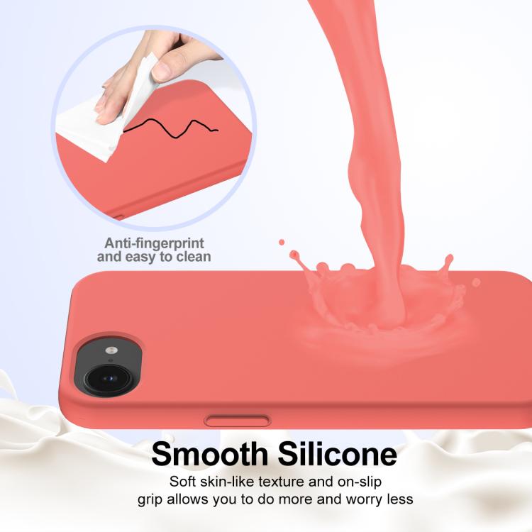 For iPhone 16e Shockproof Silicone Magsafe Phone Case(Pink Orange) - iPhone 16e Cases by PMC TechLife | Online Shopping South Africa | PMC TechLife | Buy Now Pay Later Mobicred