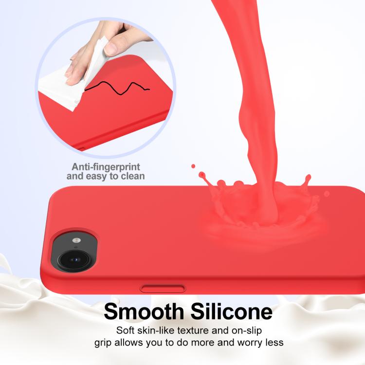 For iPhone 16e Shockproof Silicone Magsafe Phone Case(Red) - iPhone 16e Cases by PMC TechLife | Online Shopping South Africa | PMC TechLife | Buy Now Pay Later Mobicred