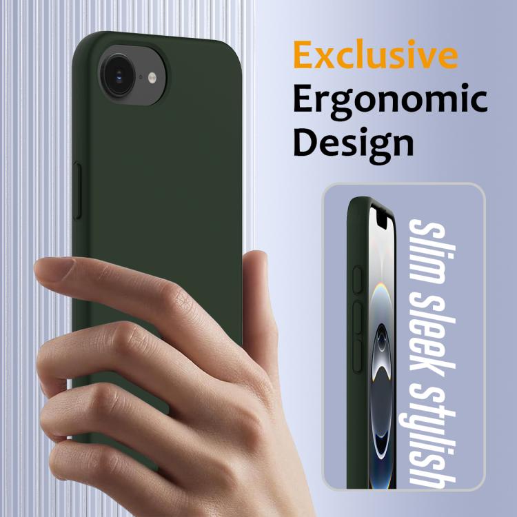 For iPhone 16e Shockproof Silicone Magsafe Phone Case(Dark Green) - iPhone 16e Cases by PMC TechLife | Online Shopping South Africa | PMC TechLife | Buy Now Pay Later Mobicred