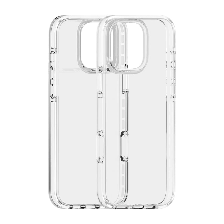 For iPhone 16 Pro Max Two-color Shockproof High Transparency TPU Phone Case(White) - iPhone 16 Pro Max Cases by PMC TechLife | Online Shopping South Africa | PMC TechLife | Buy Now Pay Later Mobicred